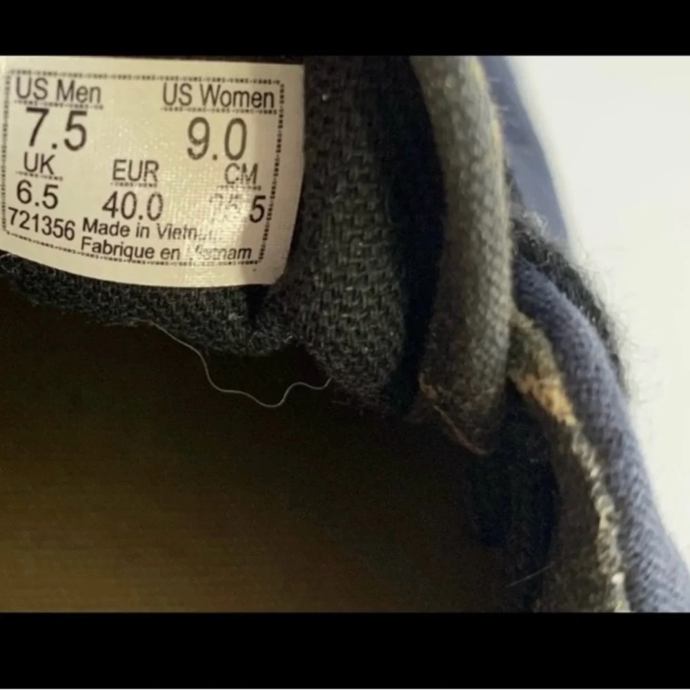 Vans Navy Blue Camo Era Shoes Sz 9 - Picture 6 of 6